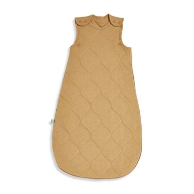 Image of Little Green Sheep Baby Sleeping Bag Luxury Organic Cotton Blend Bags with Side Zip Fastening Poppers, Meets British Safety Standard, Honey, 2.5 Tog 0 6M
