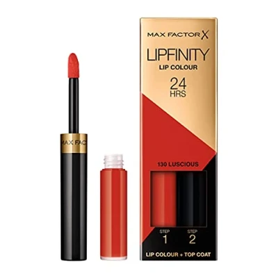 Image of Max Factor Lipfinity 2 step Long Lasting Lipstick 130 Luscious, 2.3 ml + 1.9 g