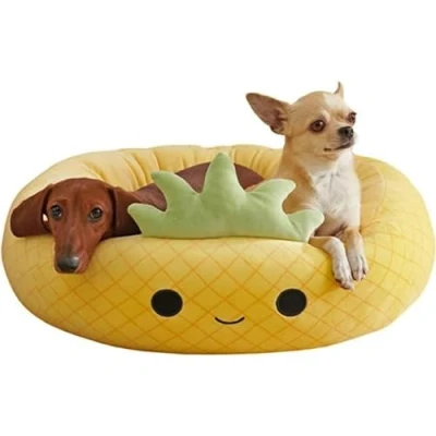 Image of Squishmallows Original 30 Inch Maui Pineapple Pet Bed Large Ultrasoft Official Plush