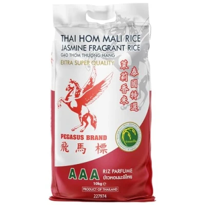 Image of Pegasus Thai Fragrant Jasmine Rice 10KG Hom Mali AAA Premium White