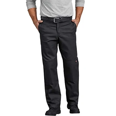 Image of Dickies Men&#039;s Flex Regular Straight Fit Double Knee Work Pant, Black, 30W / 30L