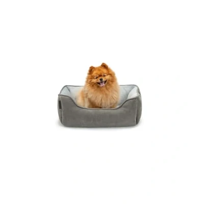 Image of 2 in 1 reversible Dog bed pillow basket sofa (S) 60 x 50 cm grey