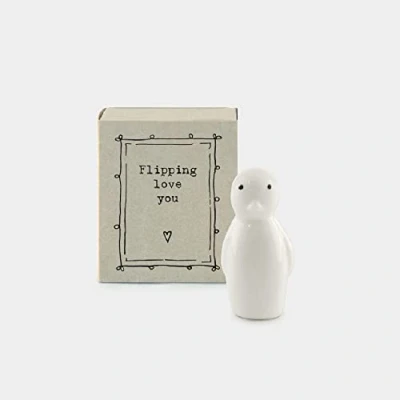 Image of Flipping Love You Ceramic Penguin Cracker Filler Matchbox Mini Gift