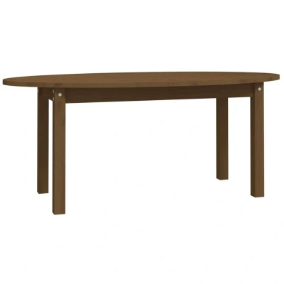 Image of vidaXL Coffee Table Honey Brown 110x55x45 cm Solid Wood Pine
