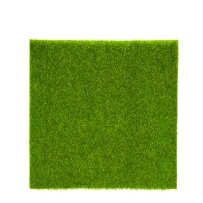 Image of TOPINCN Artificial Grass Mat Synthetic Fake Turf Lawn Garden Micro Landscape Ornament Home Decor Pet Pad Realistic Thick Outdoor(15 * 15Cm)