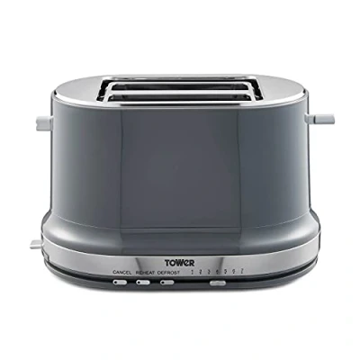 Image of Tower Belle Collection 2 Slice Toaster Grey