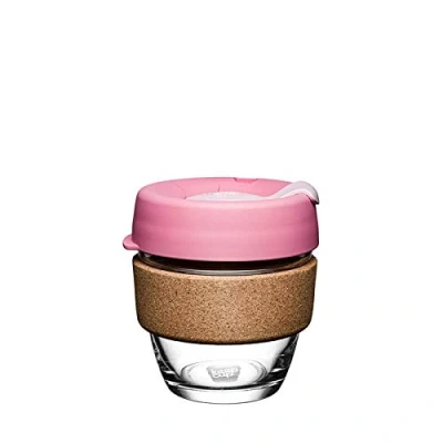 Image of KeepCup Reusable Coffee Cup Brew Tempered Glass and Natural Cork, S 8oz/227ml Saskatoon