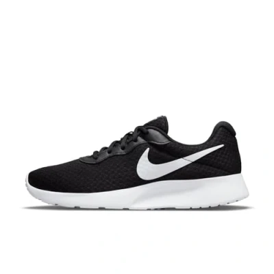 Image of NIKE Men&#039;s Tanjun Sneaker, Black White Barely Volt Black, 7.5 UK