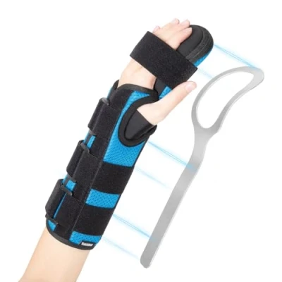 Image of YiYame Resting Hand Splint Night Support, Carpal Tunnel Wrist Splint, Wrsit &amp; Support for Arthritis, Stroke Hand, Injuries, Finger Contractures, Tendonitis, Left M