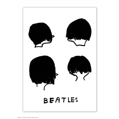 Image of Funny Humorous &#039;David Shrigley Beatles&#039; Novelty Postcard