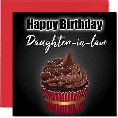Image of Stylish Birthday Cards for Daughter in law Cupcake Fun Happy Card from laws, Gifts, 145mm x Greeting Gift