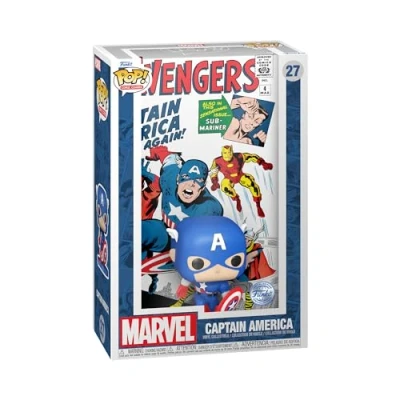 Image of Funko Pop! Comic Cover: Marvel Avengers #4 (1963) Comics Collectable Vinyl Figure Gift Idea Official Merchandise Toys for Kids &amp; Adults Books Fans