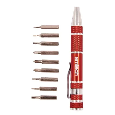 Image of Amtech L0490 9 in 1 Screwdriver bit Set
