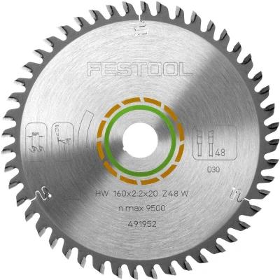 Image of Festool Fine Tooth Saw Blade, 160 x 2.2 20 W48
