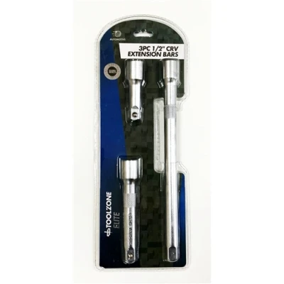 Image of Toolzone 3 Piece 1/2&quot; CRV Extension Bars