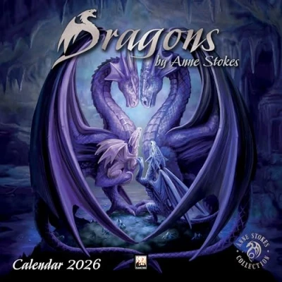 Image of Dragons by Anne Stokes Wall Calendar 2026 (Art Calendar)