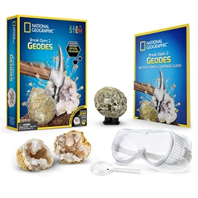 Image of Bandai National Geographic Explorer Set 2 Break Up Geodes Educational and Science Game STEM JM80572M