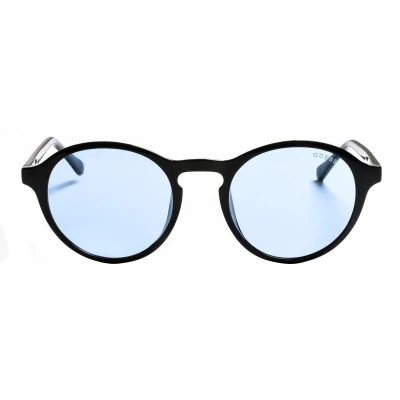 Image of Guess Womenss acetate sunglasses with round shape GU00062 Black One Size