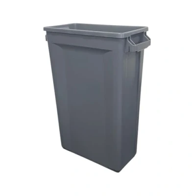 Image of Chabrias Ltd Slim Bin Recycling Container, Space Saving Design, Rectangular for Home Office Kitchen (1, Dark Grey 60 Litre)