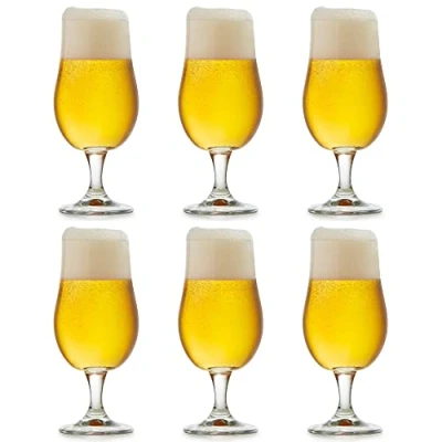 Image of Libbey Munique Beer Glass 37 cl / 370 Set of 6 Footed Functional Design