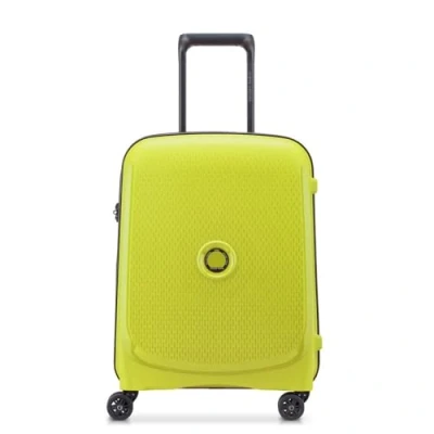 Image of DELSEY PARIS Belmont Plus Slim Hard Cabin Suitcase, Green, S (55cm) Matière Recyclée, Recycled Material