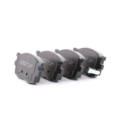 Image of 581011JA10 Brake pad set BREMBO P 30 069 with acoustic wear warning without accessories HYUNDAI: i20 I Hatchback, II Coupe
