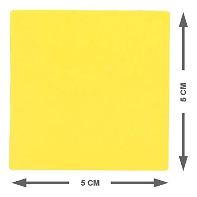 Image of 25 Magnetic Sticky Notes 2 x Inch Yellow Dry Erase Write, Clean and Reuse
