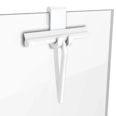 Image of Minismus Shower Squeegee Including Hanging Hook White Silicone for Bathroom Cleaning Rubber Window Wiper Glass Cleaner 21 cm