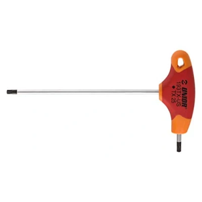 Image of Unior Tool&#039;s Tx Profile Screwdriver with T Handle 30 Red