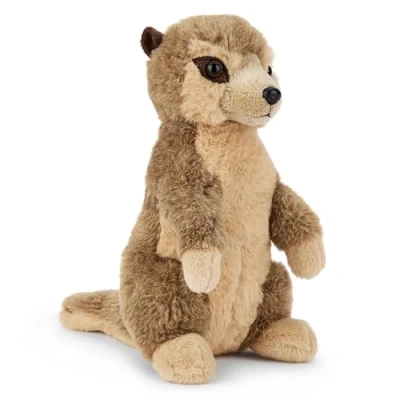 Image of Zappi Co Matthew the Meerkat Plush Toy Suricate (24cm) Sentinel Chum Soft, Cuddly, 100% Recycled Curious Desert Companion