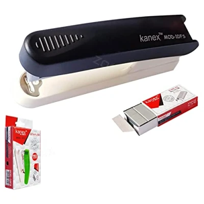 Image of ZMOD10FS Desktop Stapler with Staple Remover, Black Body + 1000 Staples, 20 Sheets Stapling, Reload Indicator, No 10 iZOFAX Ball Pen