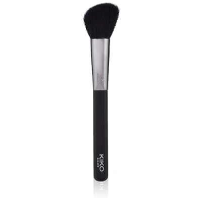 Image of KIKO Milano Face 10 Blush Brush Angled Of Natural Fibers For Blushes, Bronzers And Highlighters