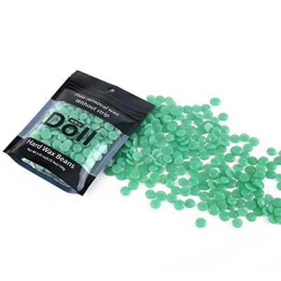 Image of Hard Wax Beans Blue Depilatory Beads Stripless Hot Film Bikini Hair Removal