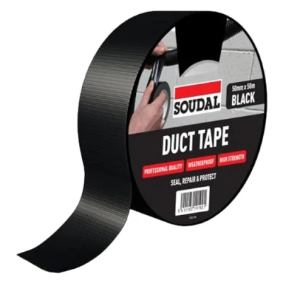 Image of Eroofing Soudal Duct Tape Black 50mm x 50m