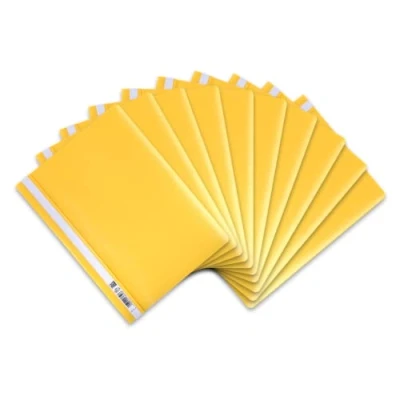 Image of Oxford Pack of 10 A4 File Folders Plastic Yellow