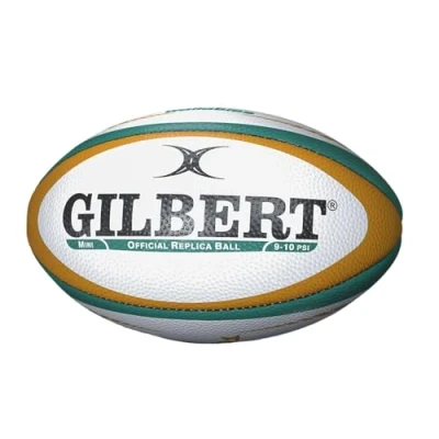 Image of Gilbert Mini Size 1 Rugby Ball Officially licensed Australia merchandise High grade material with and logos Supplied deflated