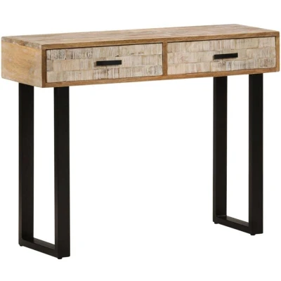Image of vidaXL Console Table 100x30x75 cm Solid Mango Wood