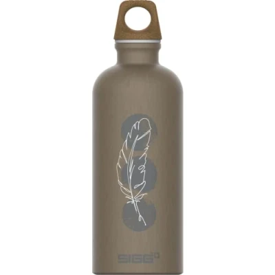 Image of SIGG Aluminium Water Bottle Traveller MyPlanet Lighter Climate Neutral Certified Suitable For Carbonated Beverages Leakproof Lightweight BPA Free 0.6 L