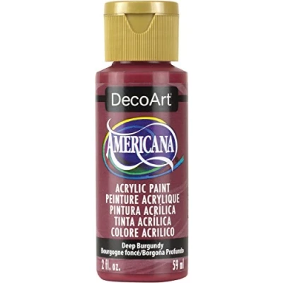 Image of DecoArt Americana 2 oz Acrylic Multi Purpose Paint, Deep Burgundy