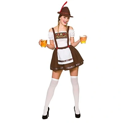 Image of Adult Womens Bavarian Beer Maid Fancy Dress Costume Medium (UK 14 16)