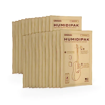 Image of D&#039;Addario Accessories Guitar Humidifier Packs Humidifiers Acoustic Two Way Humidification System Conditioning Packets 24 Maintain Replacement