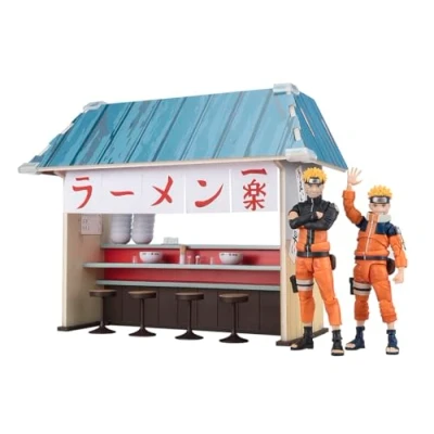 Image of TAMASHII NATIONS Naruto Ichiraku Ramen Set, Bandai Spirits S.H.Figuarts Action Figure
