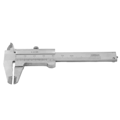 Image of Vernier Caliper, Stainless Steel Non Digital Calipers, 0 50mm Range, 0.05mm High Precision for Inside, Outside, Depth and Step Measurements