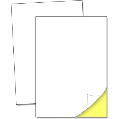 Image of DEEPMARK 20 Sheets A4 White Glossy Printable Sticker Paper Label Inkjet &amp; Laser Printing Self Adhesive Sticky Back Labels