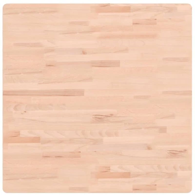 Image of vidaXL Table Top 80x80x2.5 cm Square Solid Wood Beech