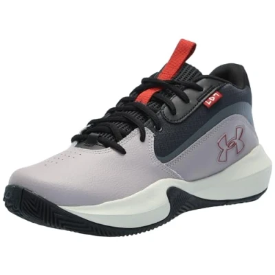 Image of Under Armour Unisex Adult Lockdown 7 Sneaker, (101) Tetra Gray/Castlerock/Earthen Orange, 9.5 Women/8 Men