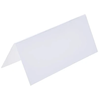 Image of Papermania 90 x 100 mm Table Place Settings Folded Card, Pack of 20, White PMA1781100