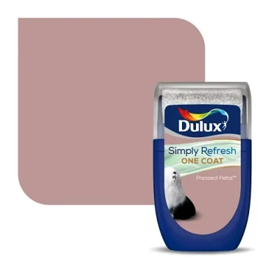 Image of Dulux Simply Refresh Tester Paint Pressed Petal 30ML, 5382968