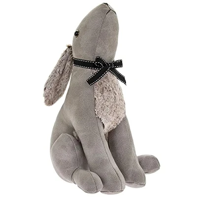 Image of The Leonardo Collection LP47125 Hare Design Doorstop Grey Door Stop