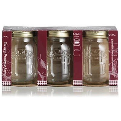 Image of Ravenhead 0.5 Litre Kilner Preserve Jar, Sleeve of 3